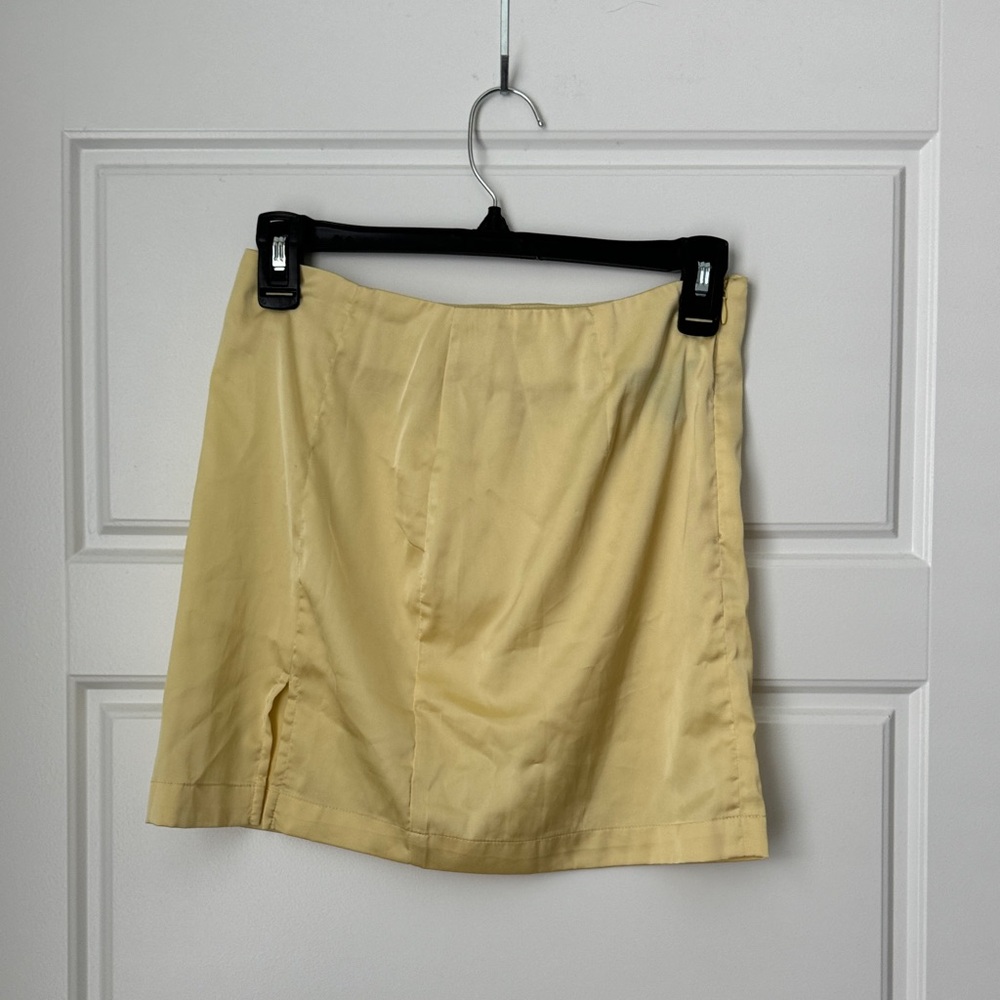 Yellow Mini Skirt